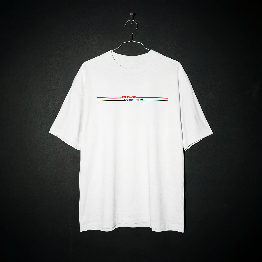 His Plan Over Mine Oversized Tee