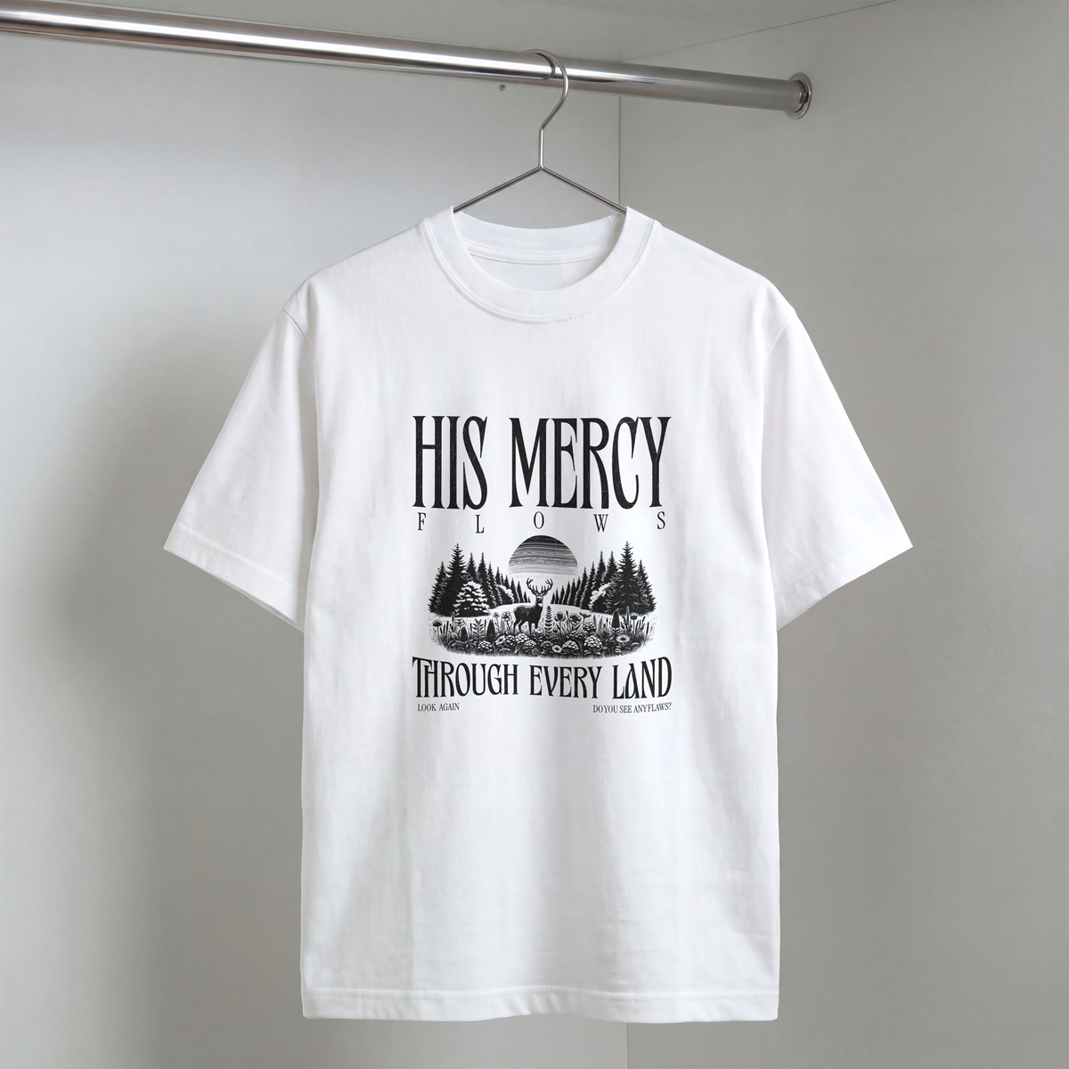 His Mercy Flows Through Every Land Tee
